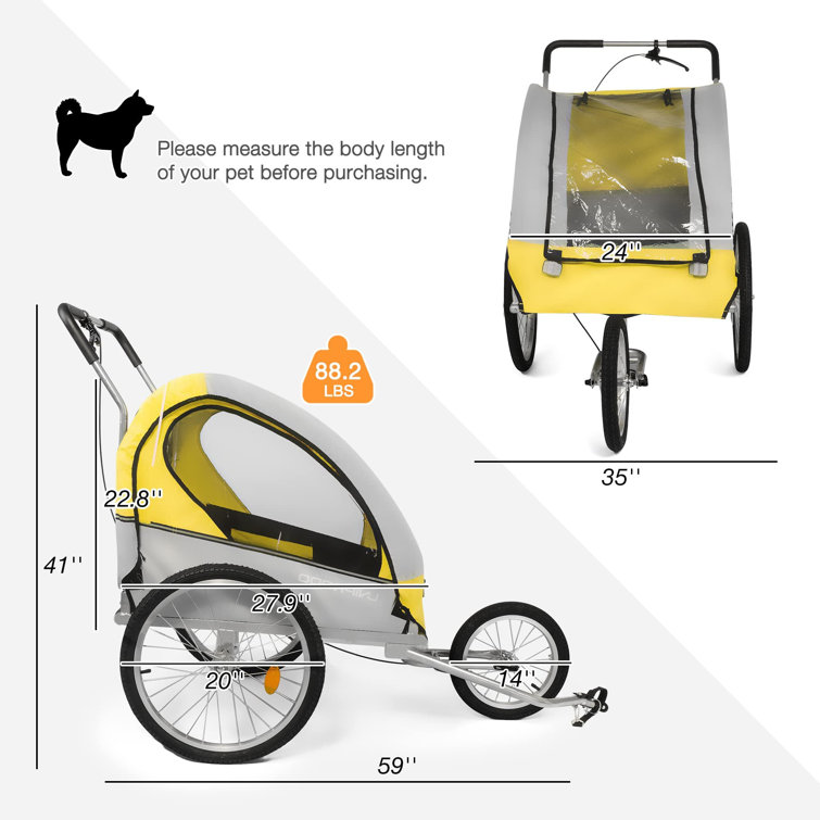 Bike jogger store stroller